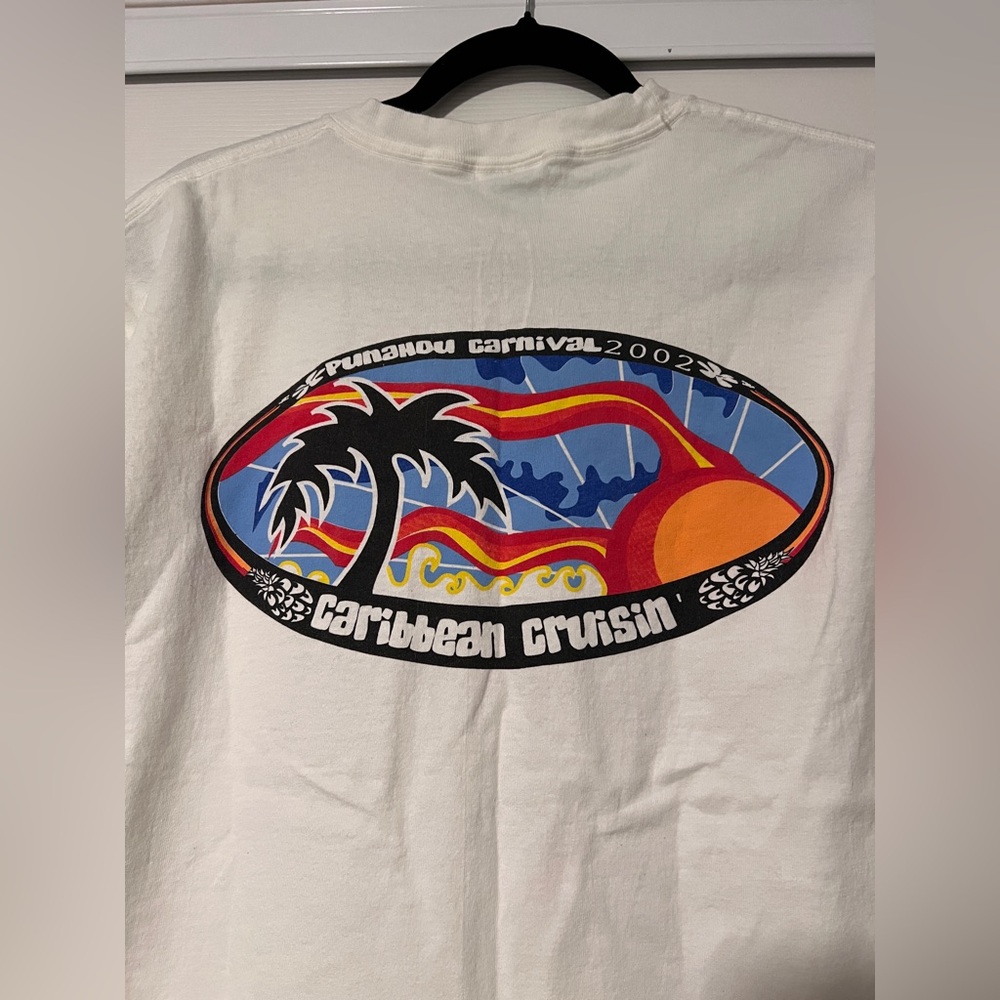 Vintage Punahou Carnival Tee Shirt Hawaii 2002 Hanes Caribbean Cruisin Retro Y2K